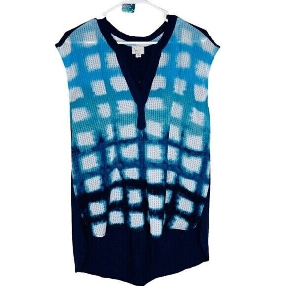 Anthropologie Postmark Egress Split Neck Blouse Women’s Size Medium - Picture 2 of 7